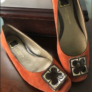 Suede Flats with 1/2” heel